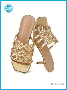 Heeled Mule Sandals Open Toe Slip On Kitten Heel Slide Casual Walking